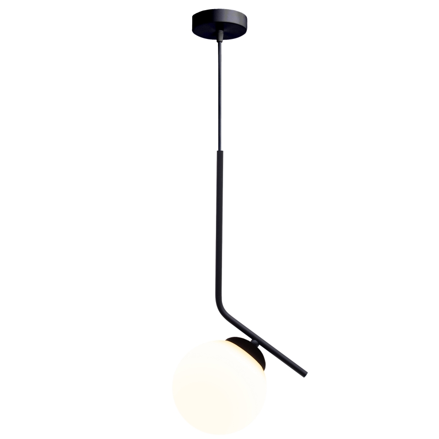 Luster na sajli FIRA 1xE27/60W/230V crno