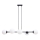 Luster na sajli FIRA 5xE27/60W/230V crno
