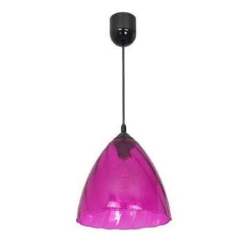 Luster na sajli FLASH 1xE27/60W/230V roze