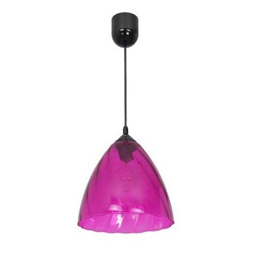 Luster na sajli FLASH 1xE27/60W/230V roze