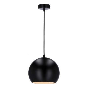 Luster na sajli FLEN 1xE27/40W/230V pr. 20 cm crno