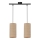 Luster na sajli FLERI 2xE27/60W/230V ratan