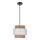 Luster na sajli FORNI 1xE27/40W/230V braon/bela