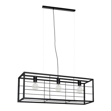 Luster na sajli FRAME 3xE27/60W/230V