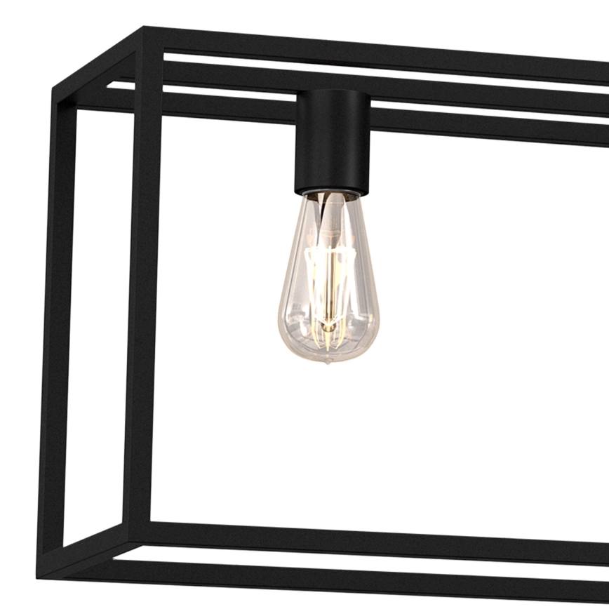 Luster na sajli FRAME 4xE27/60W/230V crno