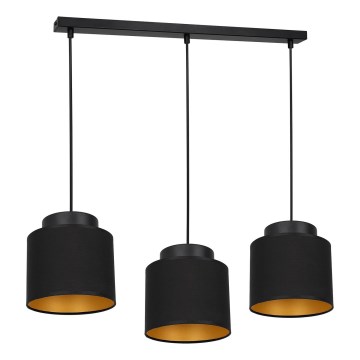 Luster na sajli FRODI 3xE27/60W/230V crno