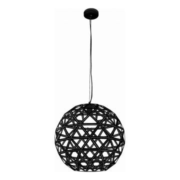 Luster na sajli FROZEN 1xE27/60W/230V pr. 50 cm crno
