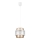 Luster na sajli GABI 1xE27/60W/230V zlatna/bela pr. 20 cm