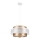 Luster na sajli GABI 1xE27/60W/230V zlatna/bela pr. 40 cm