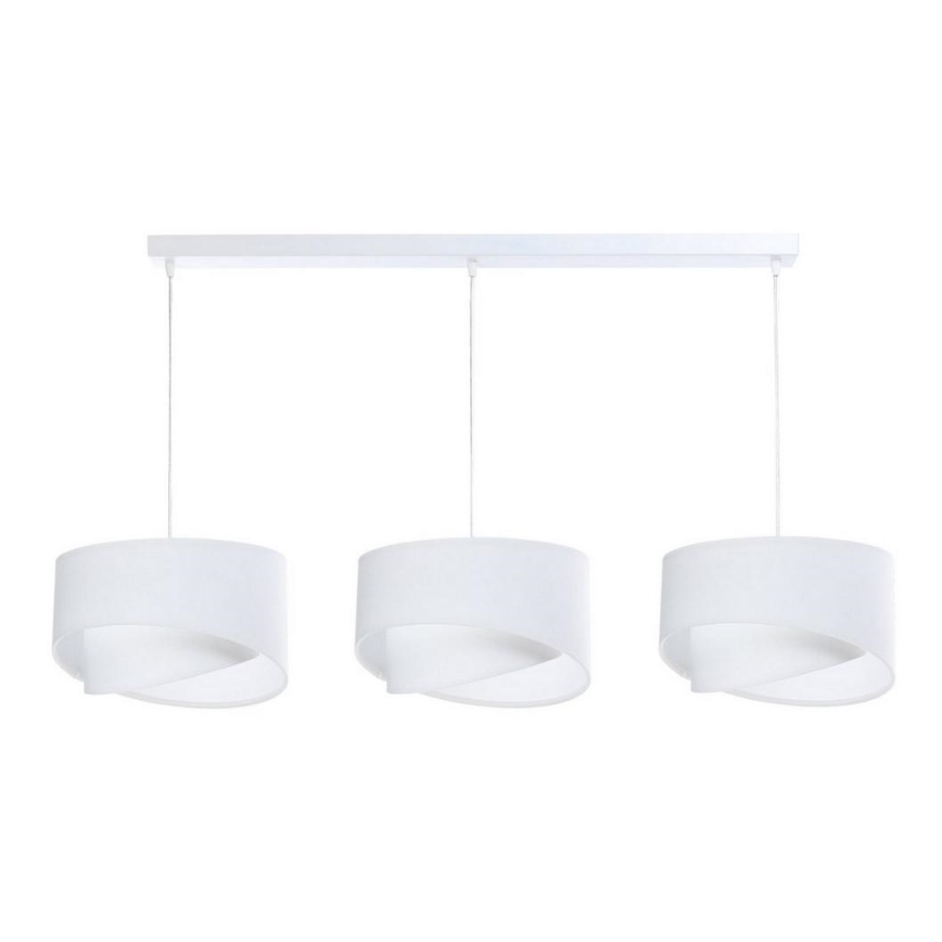 Luster na sajli GALAXY 3xE27/60W/230V bela