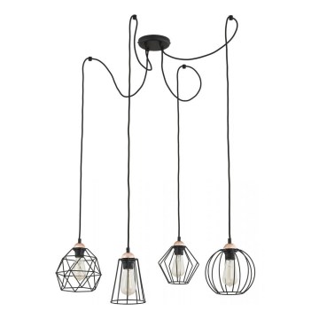Luster na sajli GALAXY 4xE27/60W/230V pauk