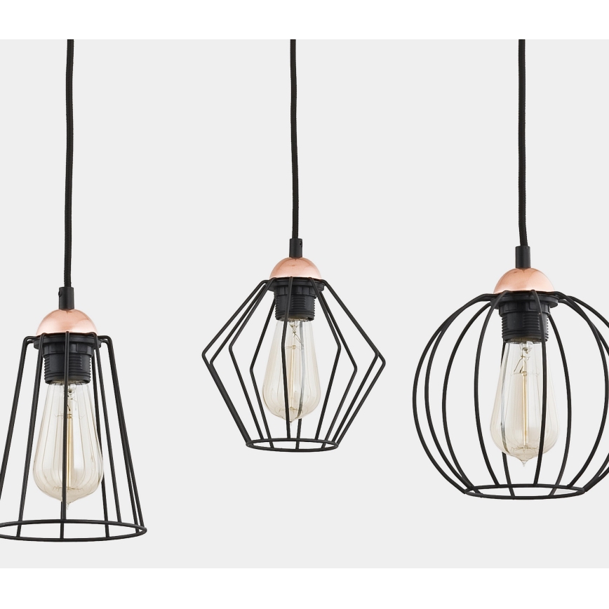 Luster na sajli GALAXY 4xE27/60W/230V pauk