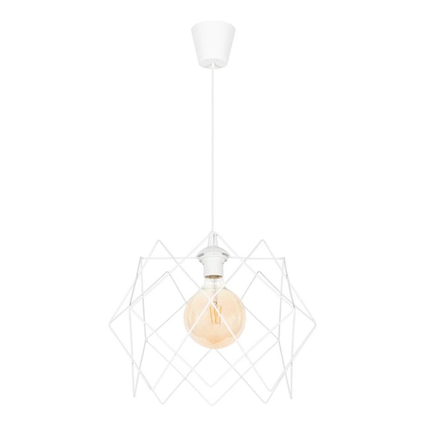 Luster na sajli GALL 1xE27/60W/230V bela