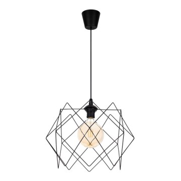 Luster na sajli GALL 1xE27/60W/230V crno