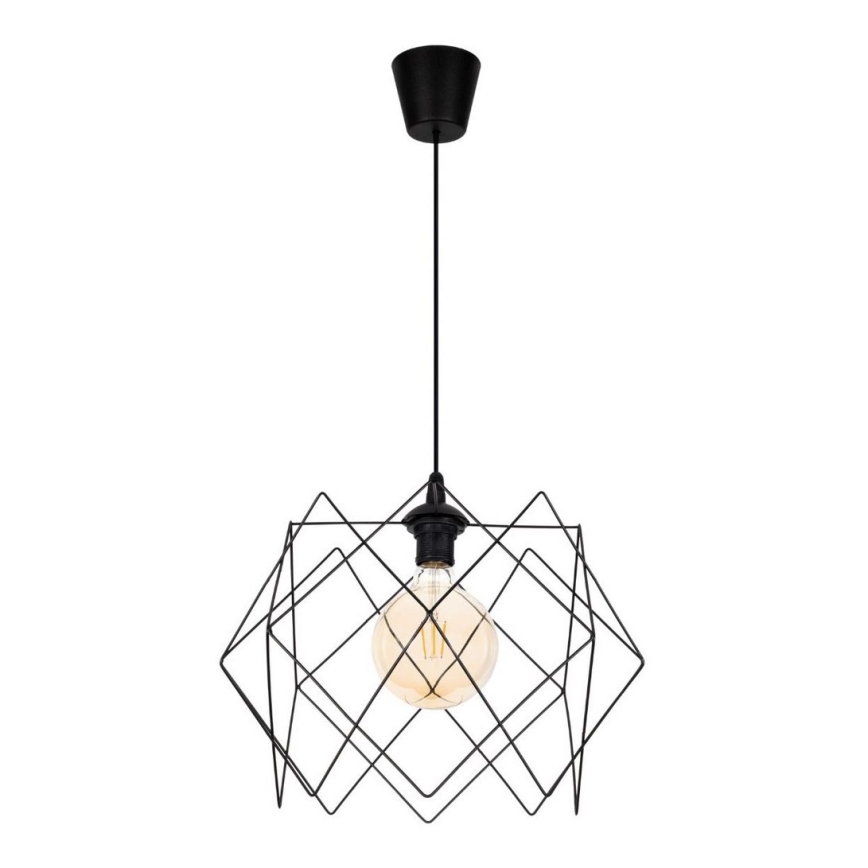 Luster na sajli GALL 1xE27/60W/230V crno