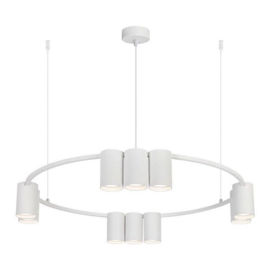 Luster na sajli GENESIS 10xGU10/8W/230V bela