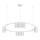 Luster na sajli GENESIS 10xGU10/8W/230V bela