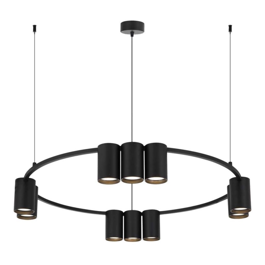 Luster na sajli GENESIS 10xGU10/8W/230V crno