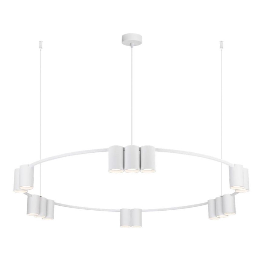 Luster na sajli GENESIS 15xGU10/8W/230V bela