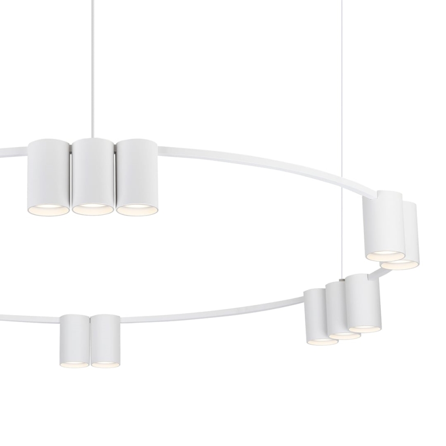 Luster na sajli GENESIS 15xGU10/8W/230V bela