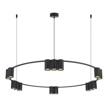 Luster na sajli GENESIS 15xGU10/8W/230V crno