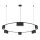 Luster na sajli GENESIS 15xGU10/8W/230V crno