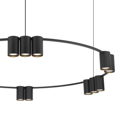 Luster na sajli GENESIS 15xGU10/8W/230V crno