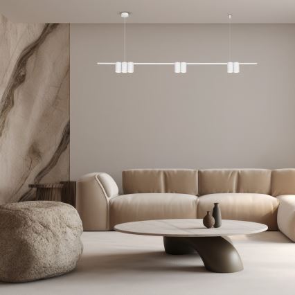 Luster na sajli GENESIS 7xGU10/8W/230V bela