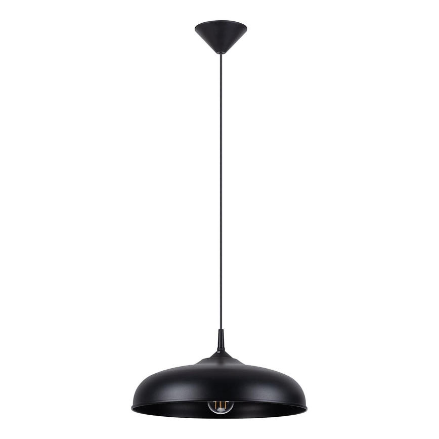 Luster na sajli GINA 1xE27/15W/230V prečnik 38 cm crna