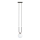 Luster na sajli GLAM 1xE14/10W/230V crno