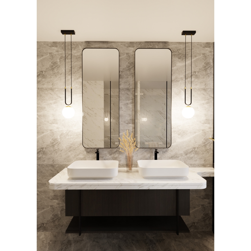 Luster na sajli GLAM 1xE14/10W/230V crno