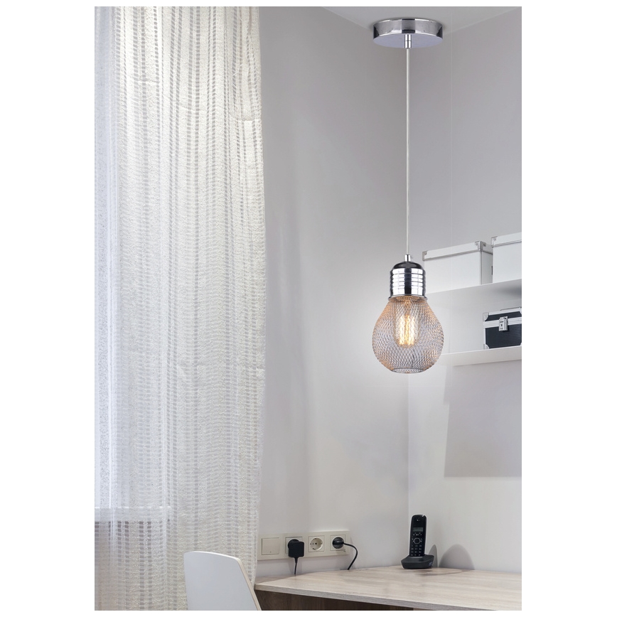 Luster na sajli GLIVA 1xE27/60W/230V