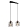 Luster na sajli GLOB 2xE27/40W/230V crno