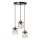 Luster na sajli GLOB 3xE27/40W/230V crno