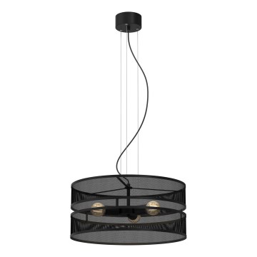Luster na sajli GLUM 3xE27/60W/230V crno