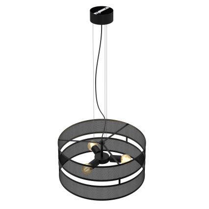 Luster na sajli GLUM 3xE27/60W/230V crno