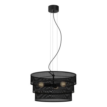 Luster na sajli GLUM 3xE27/60W/230V crno