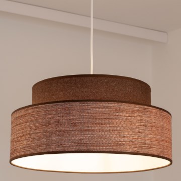 Luster na sajli GRACE 1xE27/60W/230V braon/bež