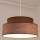 Luster na sajli GRACE 1xE27/60W/230V braon/bež