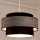 Luster na sajli GRACE 1xE27/60W/230V crno/sivo