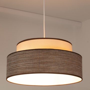Luster na sajli GRACE 1xE27/60W/230V kremasta/braon