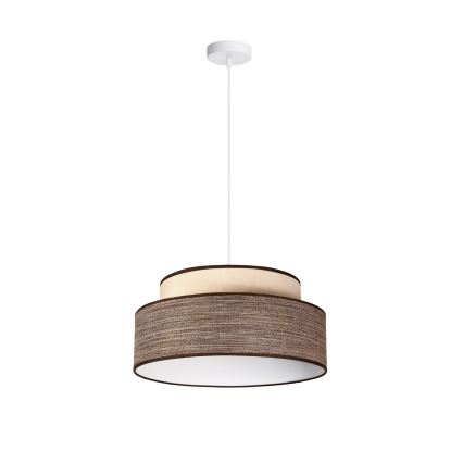 Luster na sajli GRACE 1xE27/60W/230V kremasta/braon