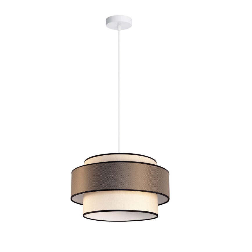 Luster na sajli GRACE 1xE27/60W/230V kremasta/braon