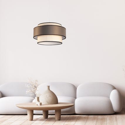 Luster na sajli GRACE 1xE27/60W/230V kremasta/braon