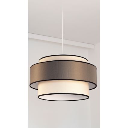 Luster na sajli GRACE 1xE27/60W/230V kremasta/braon