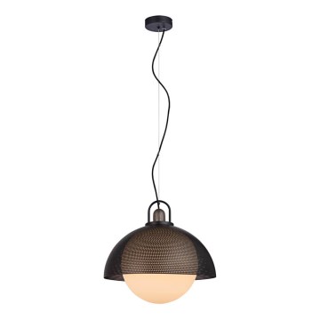 Luster na sajli GRAVEN 1xE27/11W/230V crno