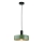 Luster na sajli HAKI 1xE27/60W/230V zelena/crno