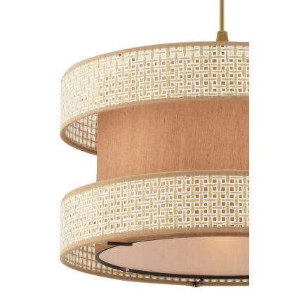 Luster na sajli HALO 1xE27/60W/230V bež/krem