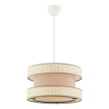 Luster na sajli HALO 1xE27/60W/230V bež/krema