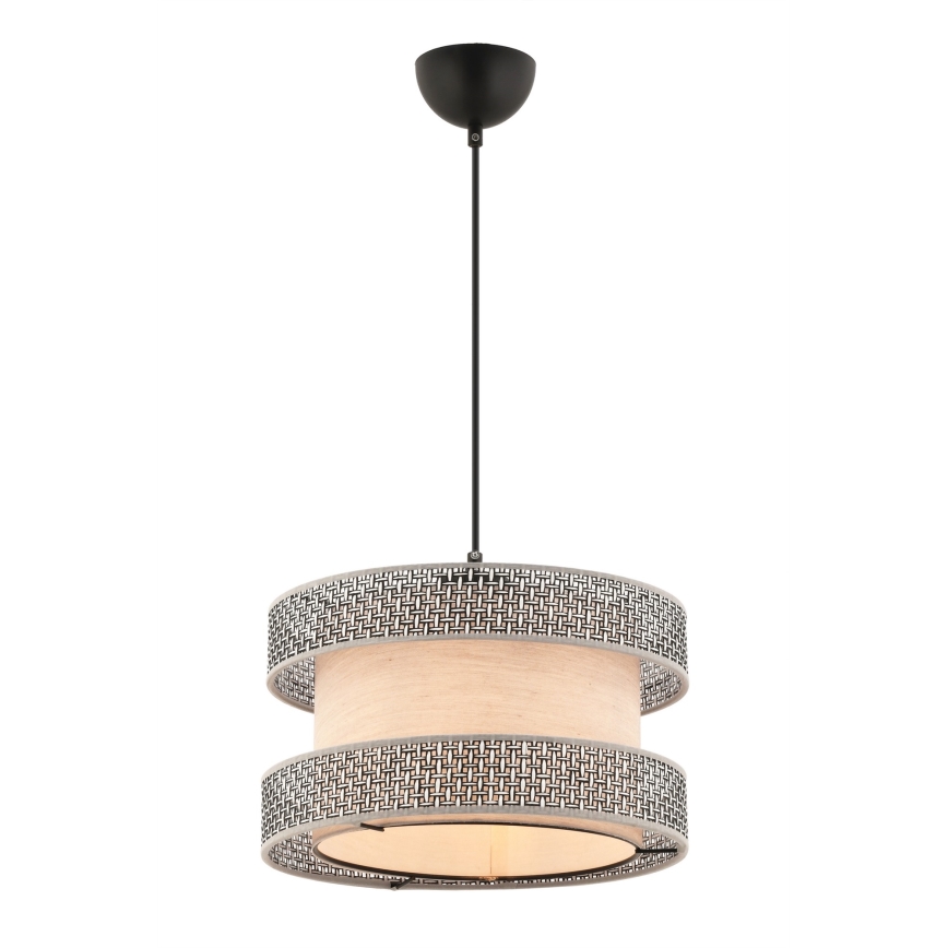 Luster na sajli HALO 1xE27/60W/230V bež/siva